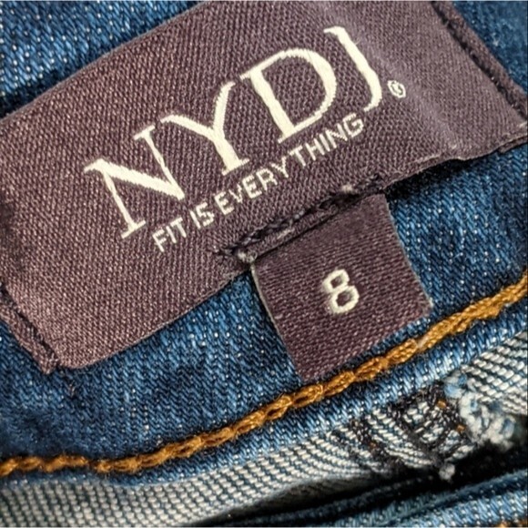 NYDJ Marilyn Straight Cooper Lift Tuck 5 pocket zip fly women's size 8 - Picture 7 of 12